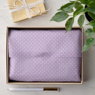 Klassieke Stippen Wit - Zachte Lilac Tissuepapier