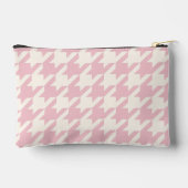 Klassieke Stof Roze Blush Roze Houndstooth Patroon Etui (Achterkant)