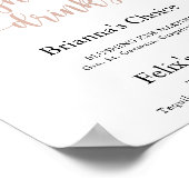 Klassieke Stof Roze Roos Bloemige Signature Dranke Poster (Hoek)