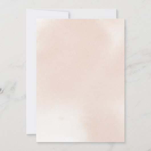 Klassieke Stof Roze Roos Bloemstuk Proefavond Dine Kaart (Achterkant)