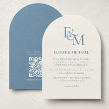 Klassieke Stofblauwe Monogram Minimalistische Trou