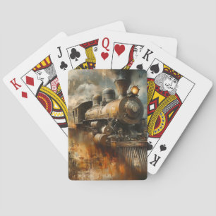 Klassieke Stoom Locomotief Speelkaarten