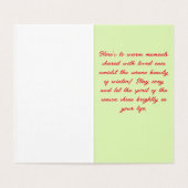 Klassieke stoomlocomotief Christmas Kaart (Binnenkant ongevouwen)