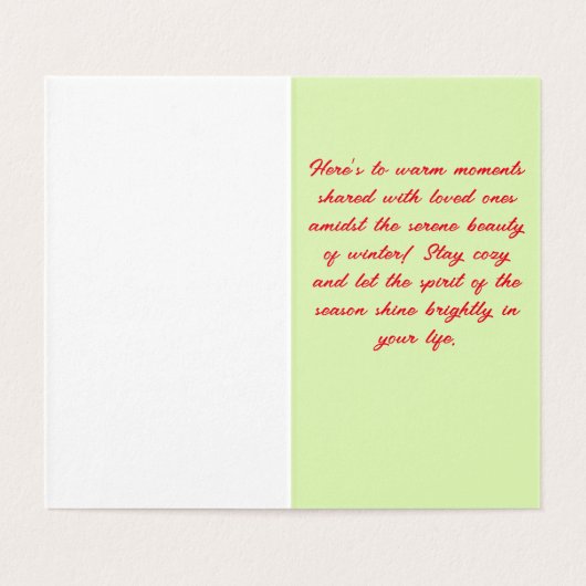 Klassieke stoomlocomotief Christmas Kaart (Binnenkant ongevouwen)