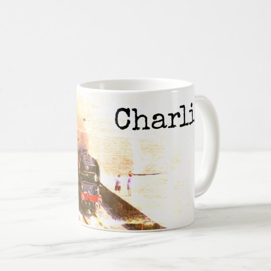 Klassieke stoomlocomotief Tornado, gepersonaliseer Koffiemok (Voorkant rechts)