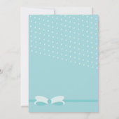 Klassieke Stork Baby Shower Uitnodiging (Achterkant)