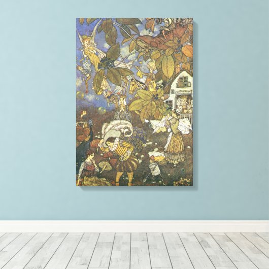  Klassieke Storybook Karakters, Edmund Dulac Canvas Afdruk (Insitu (Houten vloer))