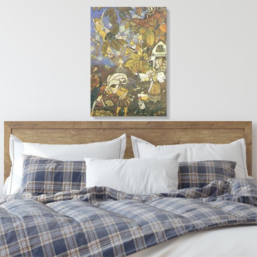  Klassieke Storybook Karakters, Edmund Dulac Canvas Afdruk (Insitu (Slaapkamer))