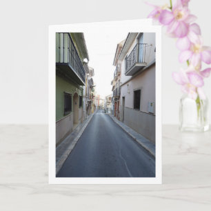 Klassieke straat in Lliria, Valencia, Español Kaart