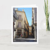 Klassieke straat in Valencia, Spanje Kaart (Voorkant)