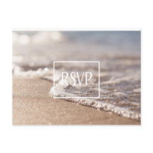 Klassieke Strand RSVP bruiloft