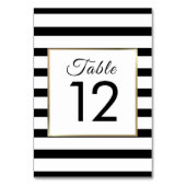 Klassieke Streep Bruiloft | Nep Goud Folie Kaart (Achterkant)