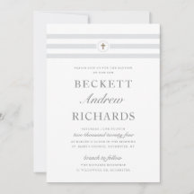 Klassieke Streep Religieuze Doop