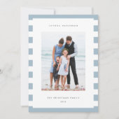 Klassieke streep | Verticale foto Hanukkah Feestdagenkaart (Voorkant)