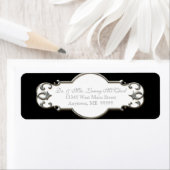 Klassieke streepjescirkel voor zakelijke verzendin etiket (Insitu)