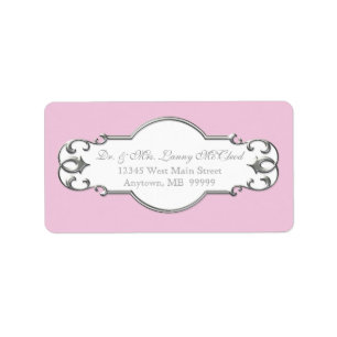 Klassieke streepjescirkel voor zakelijke verzendin etiket