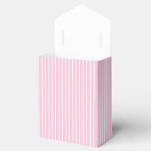 Klassieke Strepen Wit - Licht Roze Bedankdoosjes (Geopend)