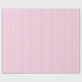 Klassieke Strepen Wit - Licht Roze Cadeaupapier (Vlak)
