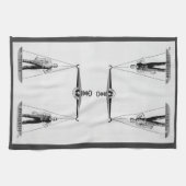 Klassieke strijd tussen arbeiders en management, w theedoek (Horizontaal)