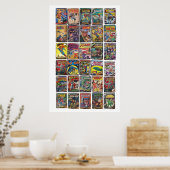 Klassieke stripboeken poster (Keuken)