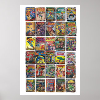Klassieke stripboeken poster