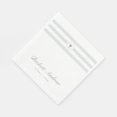 Klassieke stripe Christening en Baptisme Servet (Hoek)