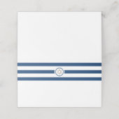 Klassieke stripe Mitzvah Plaatskaartje (Buitenkant ongevouwen)