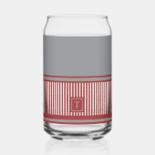 Klassieke stripe monogram blikvorm glas (Achterkant)