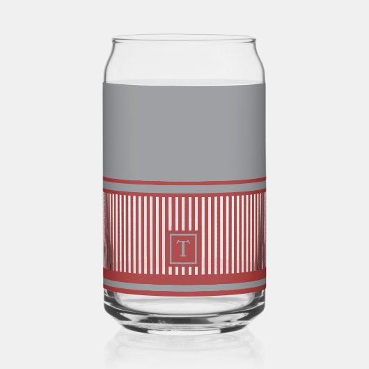 Klassieke stripe monogram blikvorm glas (Achterkant)