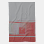 Klassieke stripe monogram theedoek (Verticaal)