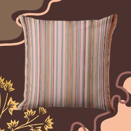 Klassieke Stripes Blauwgroen, Blush Clay Shades Kussen