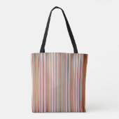 Klassieke Stripes Blauwgroen, Blush Clay Shades Tote Bag (Achterkant)