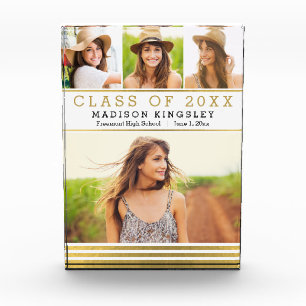 Klassieke Stripes EDITABLE COLOR Afstuderen Block Fotoblokken