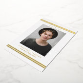 Klassieke Stripes Moderne Fotogradatie Partij Folie Uitnodiging (Gedraaid)