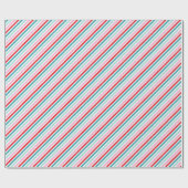 Klassieke Stripes Patroon Kerst Wrapping Papier (Vlak)