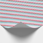 Klassieke Stripes Patroon Kerst Wrapping Papier (Hoek)