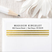 Klassieke Stripes Return Address Label (Insitu)