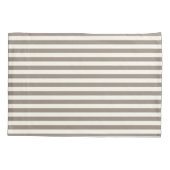 Klassieke Stripes Taupe Cream Kussensloop (Achterkant)