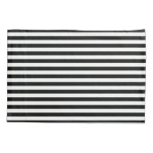 Klassieke Stripes Zwart & Wit Kussensloop (Achterkant)