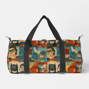 Klassieke striphelden in retro kleuren plunjezak