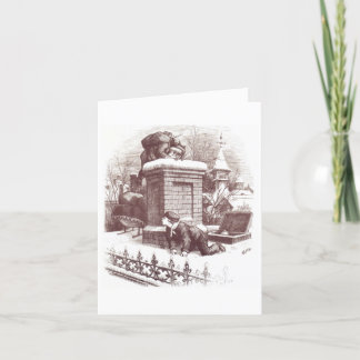 Klassieke stripkaart feestdagen kaart