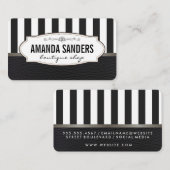 Klassieke strips Faux leder Visitekaartje (Voorkant / Achterkant)