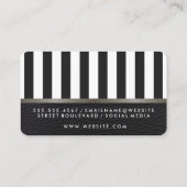 Klassieke strips Faux leder Visitekaartje (Achterkant)