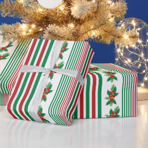 Klassieke strips met Holly Cadeaupapier