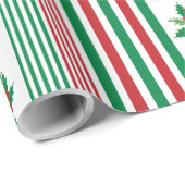 Klassieke strips met Holly Cadeaupapier (Rol Hoek)