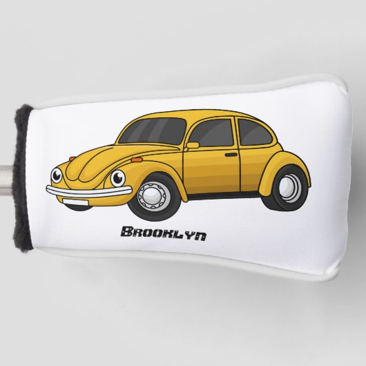 Klassieke striptekenfilm auto golfheadcover (Voorkant)