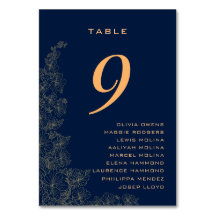 Klassieke subtiele bloempatroon namen marineblauw