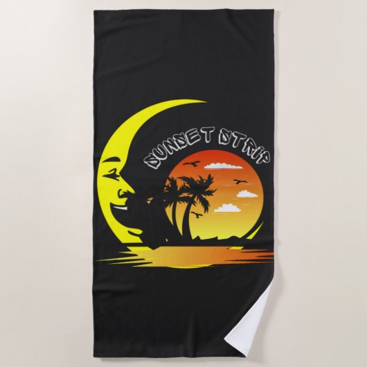 Klassieke Sunset Strip-strand Strandlaken (Voorkant)