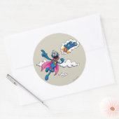 Klassieke Super Grover Ronde Sticker (Envelop)