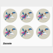Klassieke Super Grover Ronde Sticker (Vel)